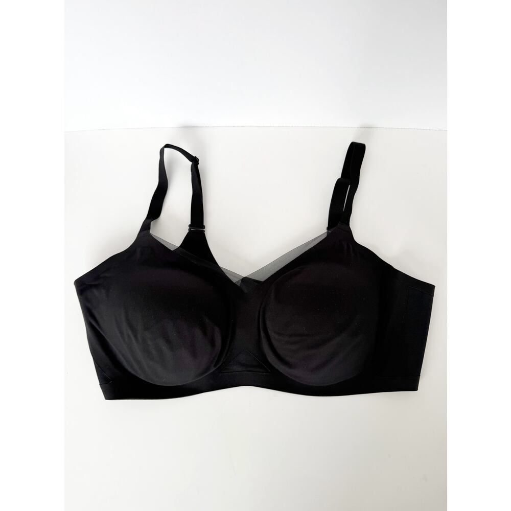 Honeylove Crossover Black Bra 2X 42 C/D